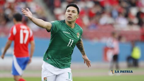 Carmelo Algarañaz anotó el primer gol en la victoria de Bolivia ante Chile