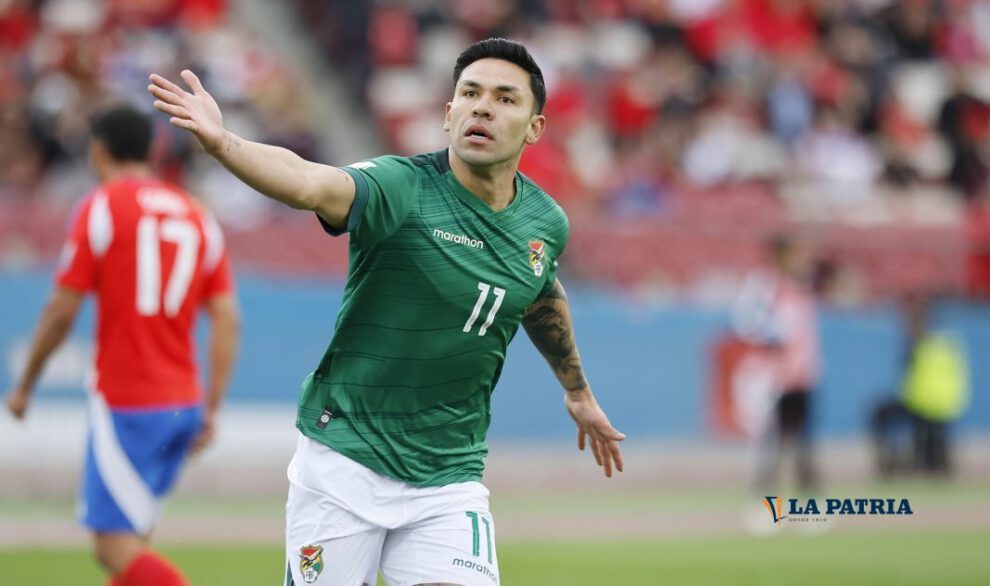 Carmelo Algarañaz anotó el primer gol en la victoria de Bolivia ante Chile