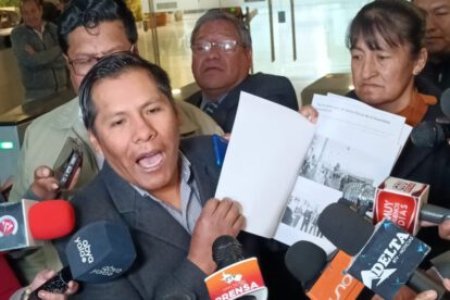 Santos Mamani critica la marcha de la COB