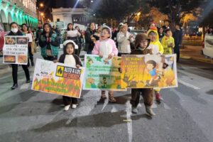 Gran Marcha por la Amazonia en Oruro contra incendios forestales