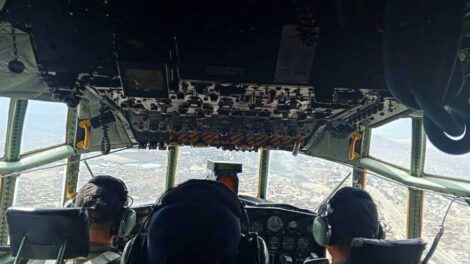 Bombardeo de nubes con yoduro de plata en Santa Cruz