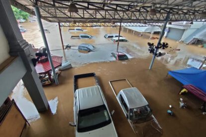 Tifón Yagi provoca inundaciones en Vietnam