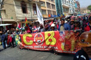 COB advierte radicalización de medidas para exigir leyes sociales