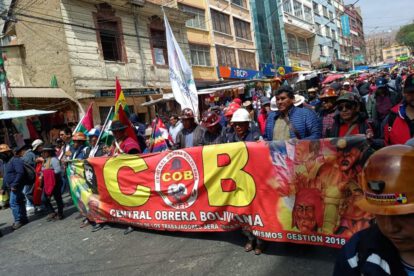 COB advierte radicalización de medidas para exigir leyes sociales