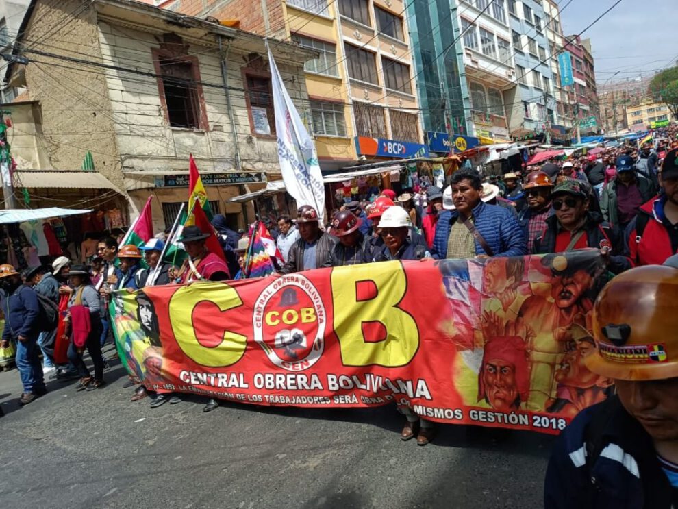 COB advierte radicalización de medidas para exigir leyes sociales