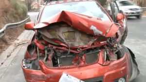Accidente de tránsito al esquivar a un peatón ebrio