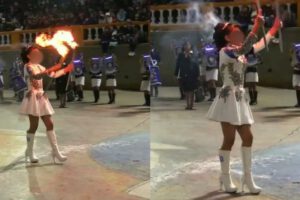 Uso de fuego en bandas estudiantiles