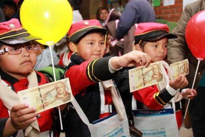 El pago del Bono Juancito Pinto comenzará la segunda semana de octubre