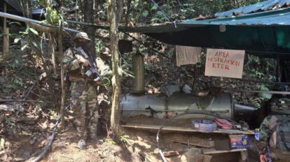 Megalaboratorio de cocaína desmantelado en Cochabamba