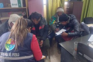 bloqueo de caminos en La Paz