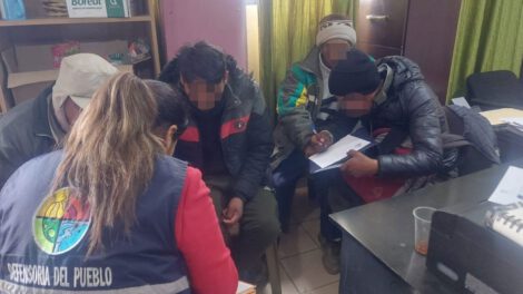 bloqueo de caminos en La Paz