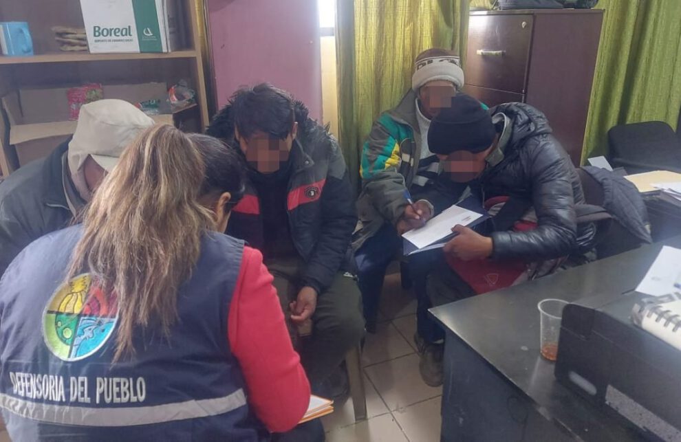 bloqueo de caminos en La Paz