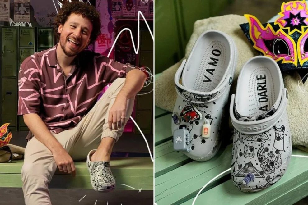 Carnaval de Oruro inspira nuevo diseño de los crocs de Luisito Comunica