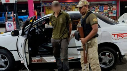 Hombre aprehendido en Cotoca intentando hacerse pasar por policía