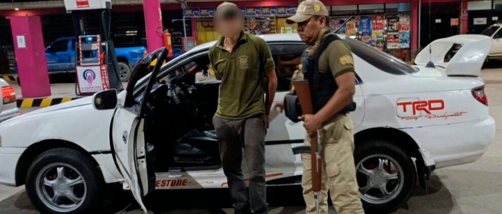 Hombre aprehendido en Cotoca intentando hacerse pasar por policía