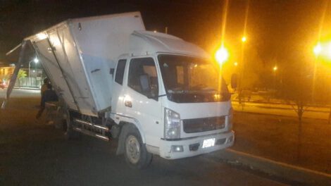 Accidente de locomotora en Oruro