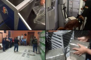 Droga en el aeropuerto de Viru Viru