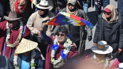 Marcha de Evo Morales en La Paz