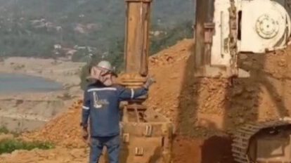 La Administradora Boliviana de Carreteras inicia la perforación para construir el Puente Mapiri