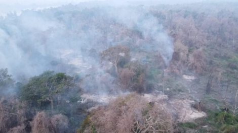 Bombardeo de nubes para combatir incendios forestales en Santa Cruz