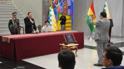 César Siles ministro de Justicia asume en Bolivia