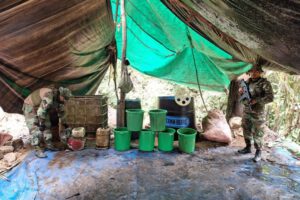 Destruyen fábricas de pasta base de cocaína en Villa Tunari