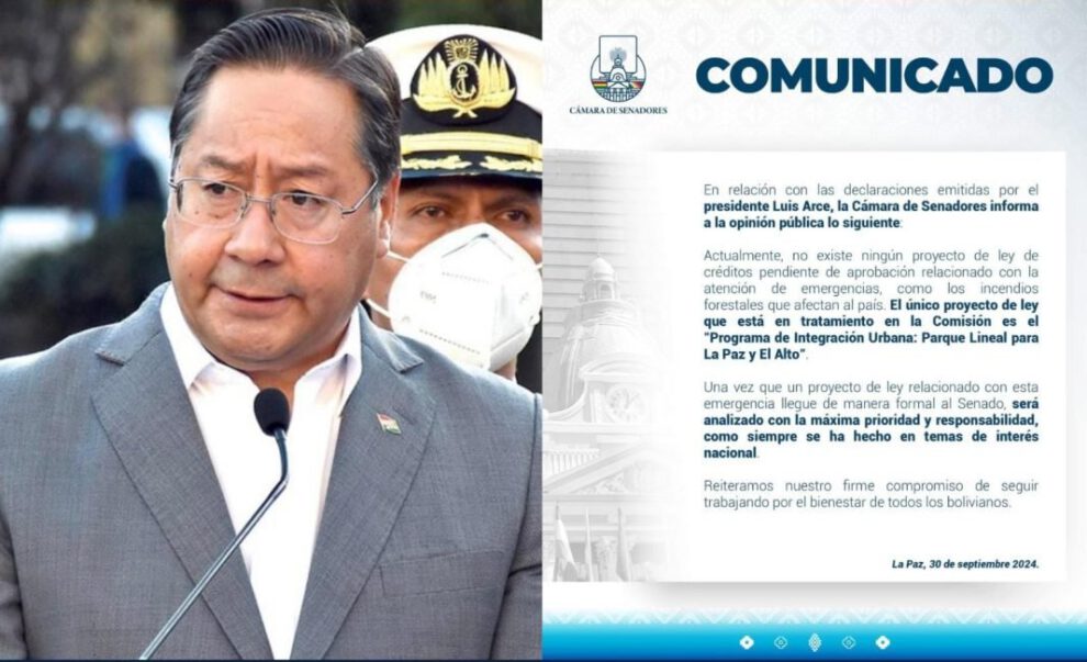 Proyectos de ley para incendios forestales en Bolivia