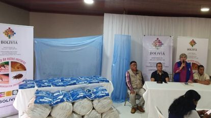 Distribución de mosquiteros para combatir la malaria