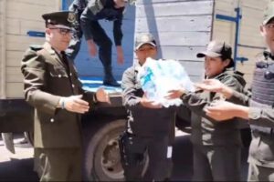 Ayuda humanitaria Chiquitanía enviada por la Policía de Potosí