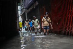 inundaciones en Daca