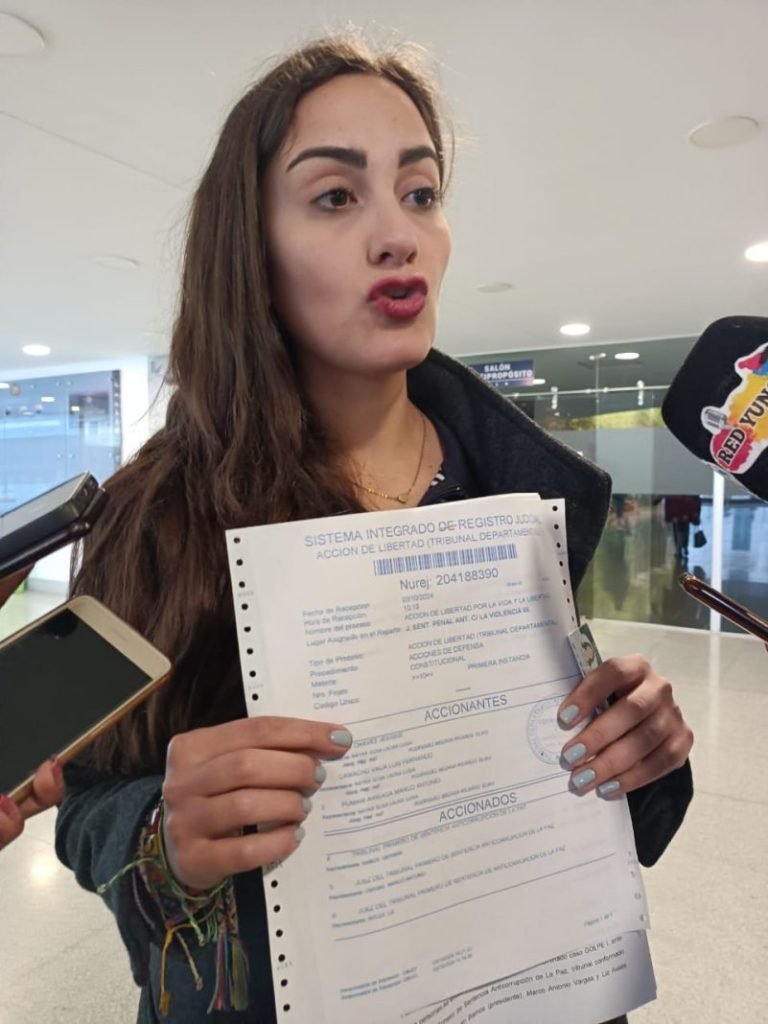 Acción de libertad para exlíderes de oposición presentada por Luisa Nayar