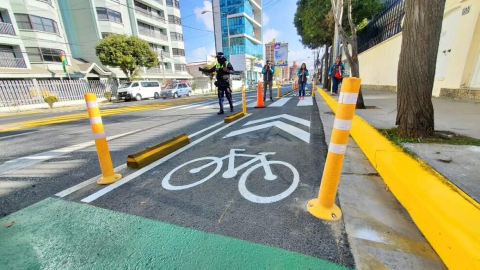 Ciclovía paralizada en La Paz