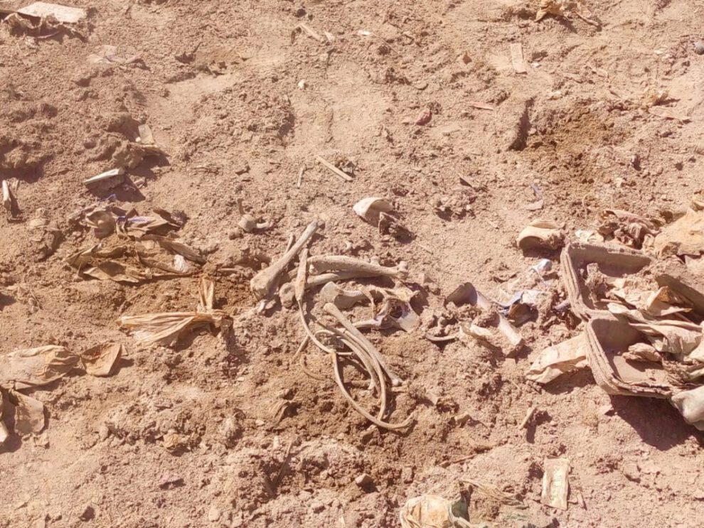 restos óseos en Lago Uru Uru