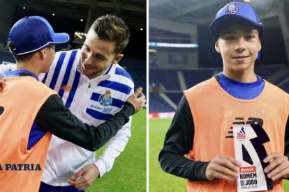 Nico González MVP entrega trofeo al recogepelotas