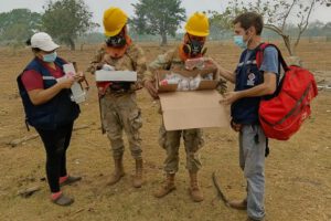 Atención médica en Beni tras incendios forestales