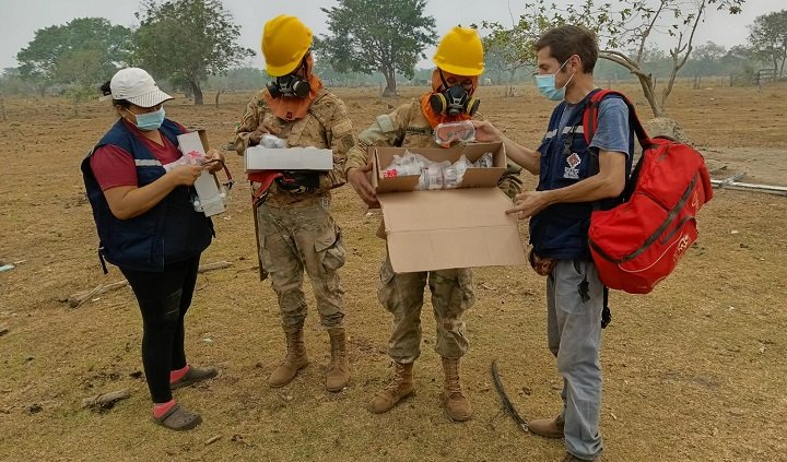 Atención médica en Beni tras incendios forestales