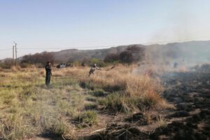 Incendio en Huarina afecta a 17 familias y 20 hectáreas