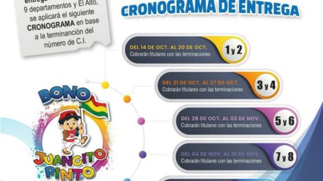 Bono Juancito Pinto para estudiantes en El Alto