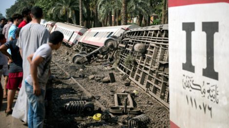 Colisión de trenes en Egipto