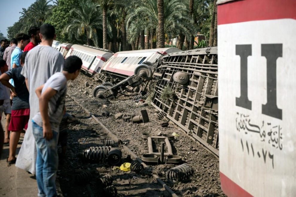 Colisión de trenes en Egipto