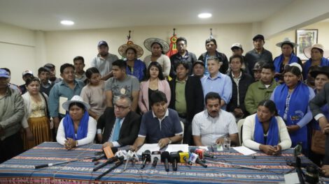 Evo Morales bloqueos en medio de investigaciones sobre presuntos delitos