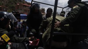 Detención de Evo Morales durante intervención policial en Parotani