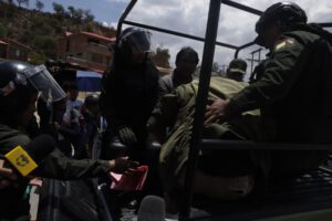 Detención de Evo Morales durante intervención policial en Parotani