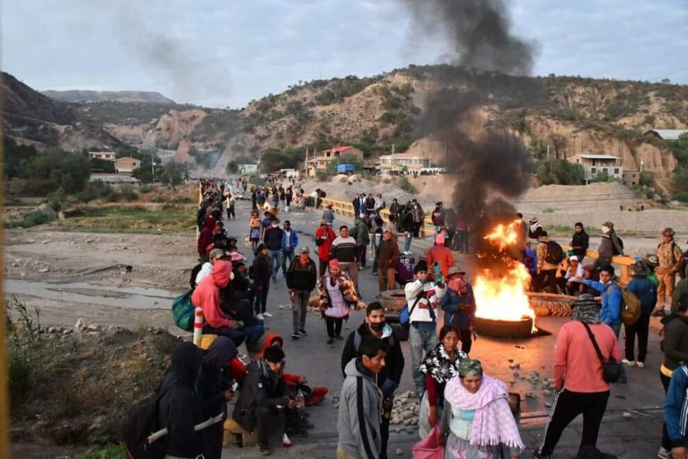bloqueos en Cochabamba