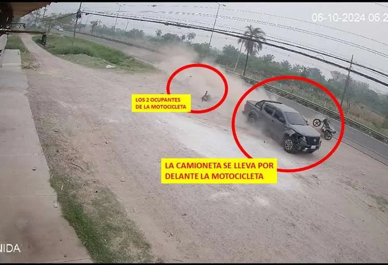 Accidente de tránsito en Warnes