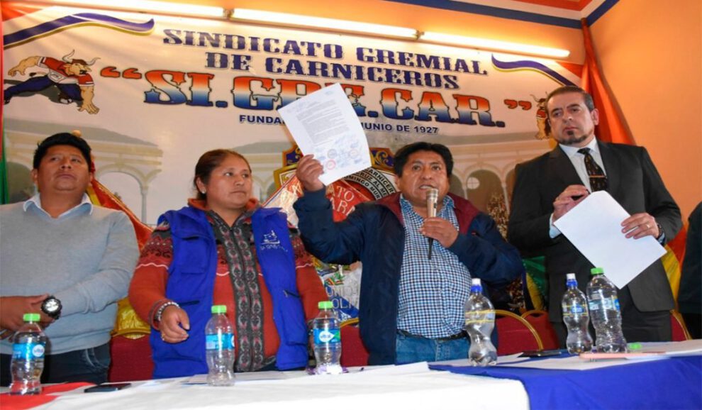 paro de carniceros en La Paz por aumento de precios