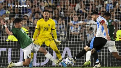 Argentina goleó a Bolivia con triplete de Messi
