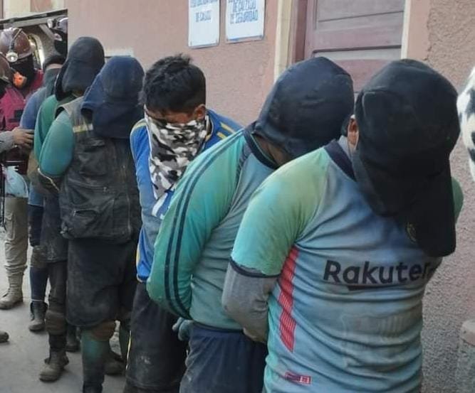 Robo de mineral en Huanuni por guardias de seguridad