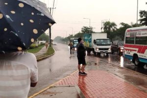 Lluvias torrenciales en Santa Cruz