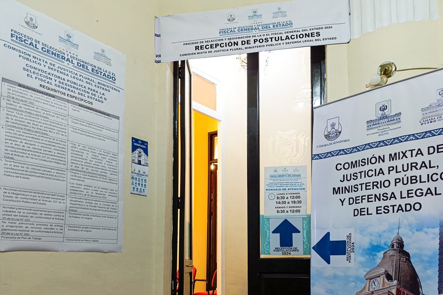 Recepción de postulaciones a Fiscal General del Estado